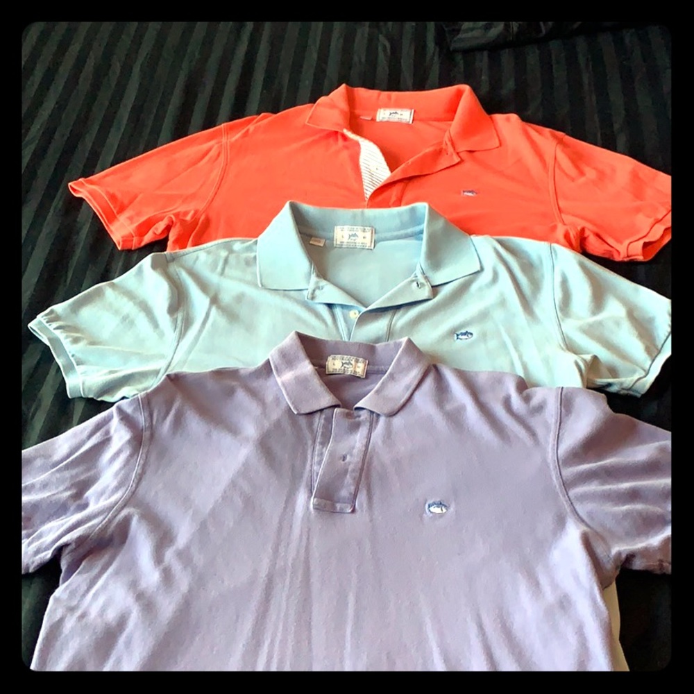 3 southern tide polos size L